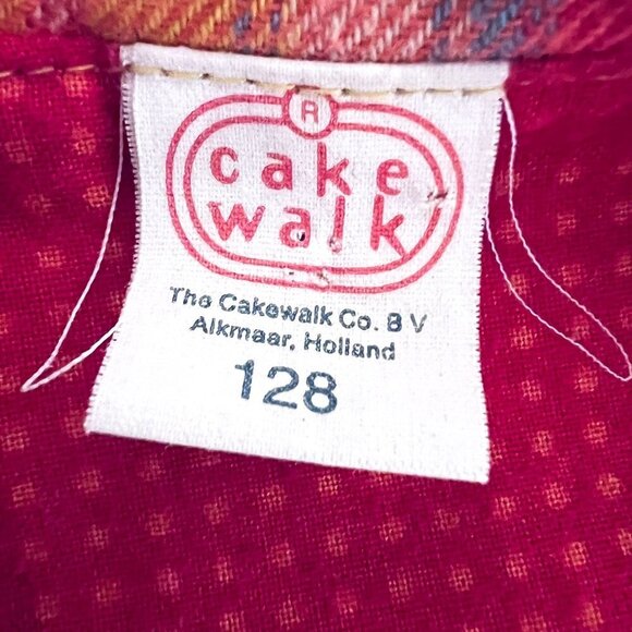 Cakewalk by OILILY Sz 8-10 Colorful Flannel and Fleece vest dress with leggings - Picture 8 of 16